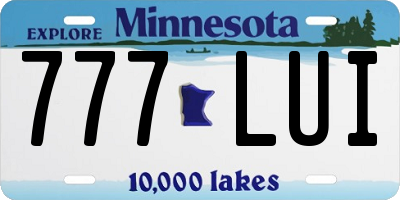 MN license plate 777LUI