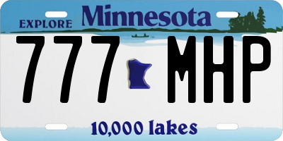 MN license plate 777MHP