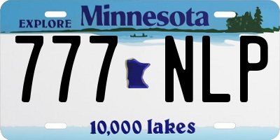 MN license plate 777NLP