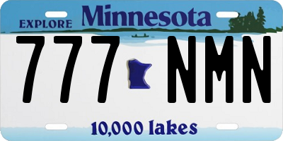 MN license plate 777NMN