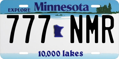 MN license plate 777NMR
