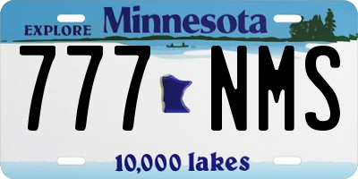 MN license plate 777NMS