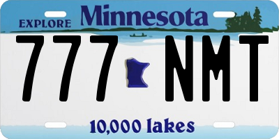MN license plate 777NMT