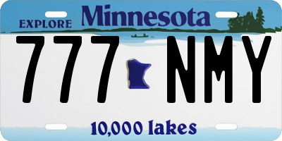 MN license plate 777NMY