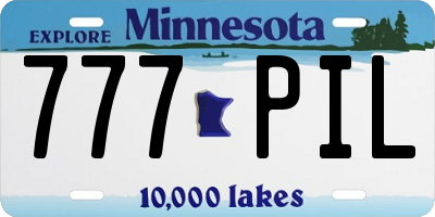 MN license plate 777PIL