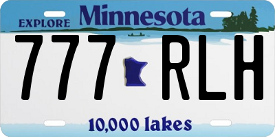 MN license plate 777RLH