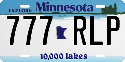 MN license plate 777RLP