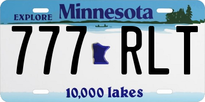 MN license plate 777RLT