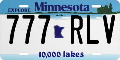 MN license plate 777RLV