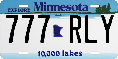 MN license plate 777RLY