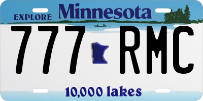 MN license plate 777RMC