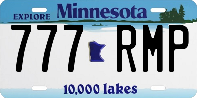 MN license plate 777RMP