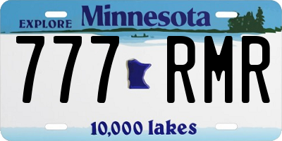 MN license plate 777RMR