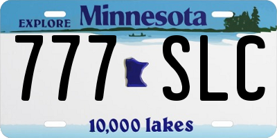MN license plate 777SLC