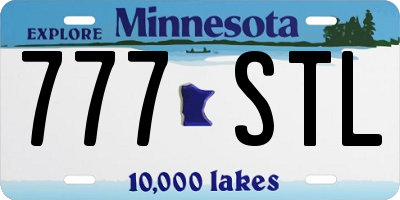 MN license plate 777STL