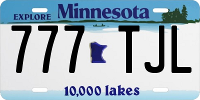 MN license plate 777TJL