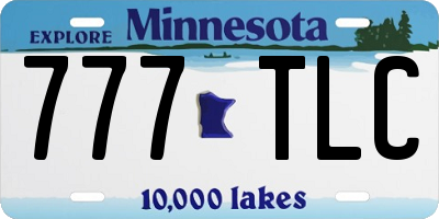 MN license plate 777TLC