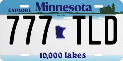 MN license plate 777TLD