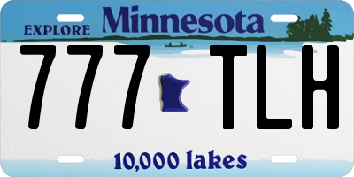 MN license plate 777TLH