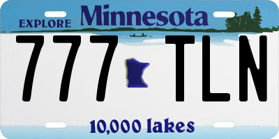 MN license plate 777TLN