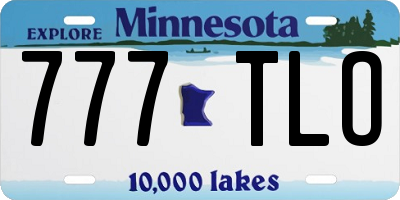 MN license plate 777TLO