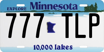 MN license plate 777TLP