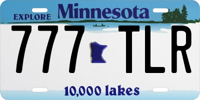 MN license plate 777TLR