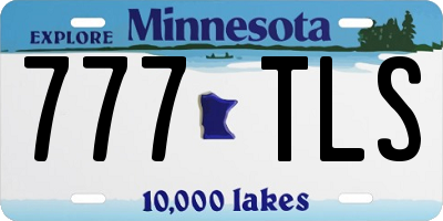 MN license plate 777TLS