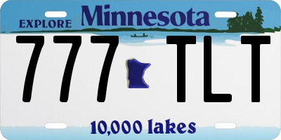 MN license plate 777TLT