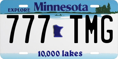 MN license plate 777TMG