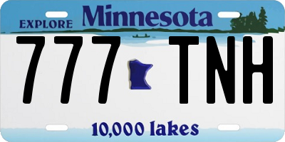 MN license plate 777TNH