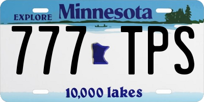 MN license plate 777TPS
