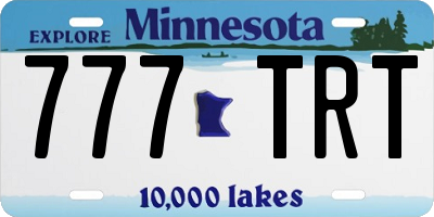 MN license plate 777TRT