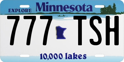 MN license plate 777TSH