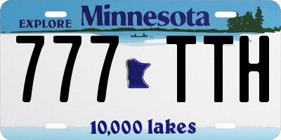 MN license plate 777TTH