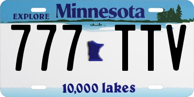 MN license plate 777TTV
