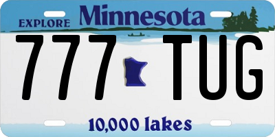 MN license plate 777TUG