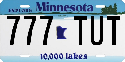 MN license plate 777TUT