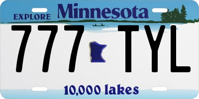 MN license plate 777TYL