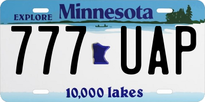 MN license plate 777UAP
