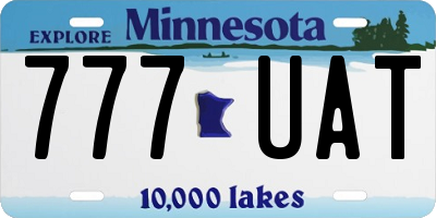 MN license plate 777UAT