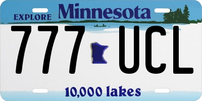 MN license plate 777UCL