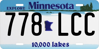 MN license plate 778LCC