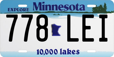 MN license plate 778LEI