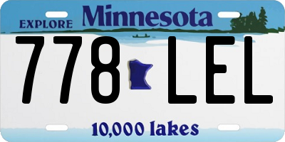 MN license plate 778LEL