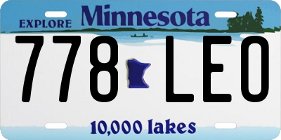 MN license plate 778LEO