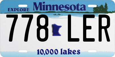 MN license plate 778LER