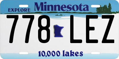 MN license plate 778LEZ