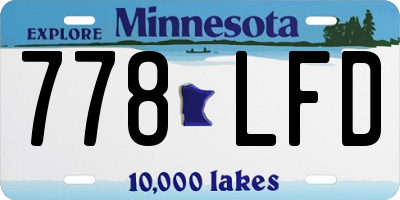 MN license plate 778LFD