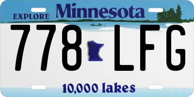 MN license plate 778LFG